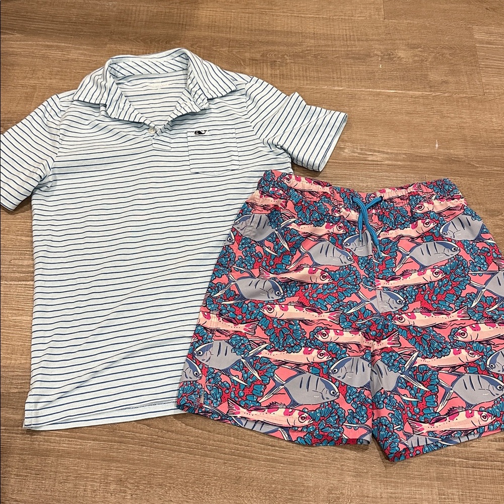 Vineyard Vines Swim Trunks and Edgartown Polo Outfit